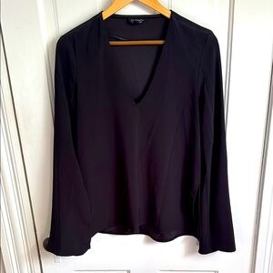 Topshop // Bell Sleeve V-neck Blouse